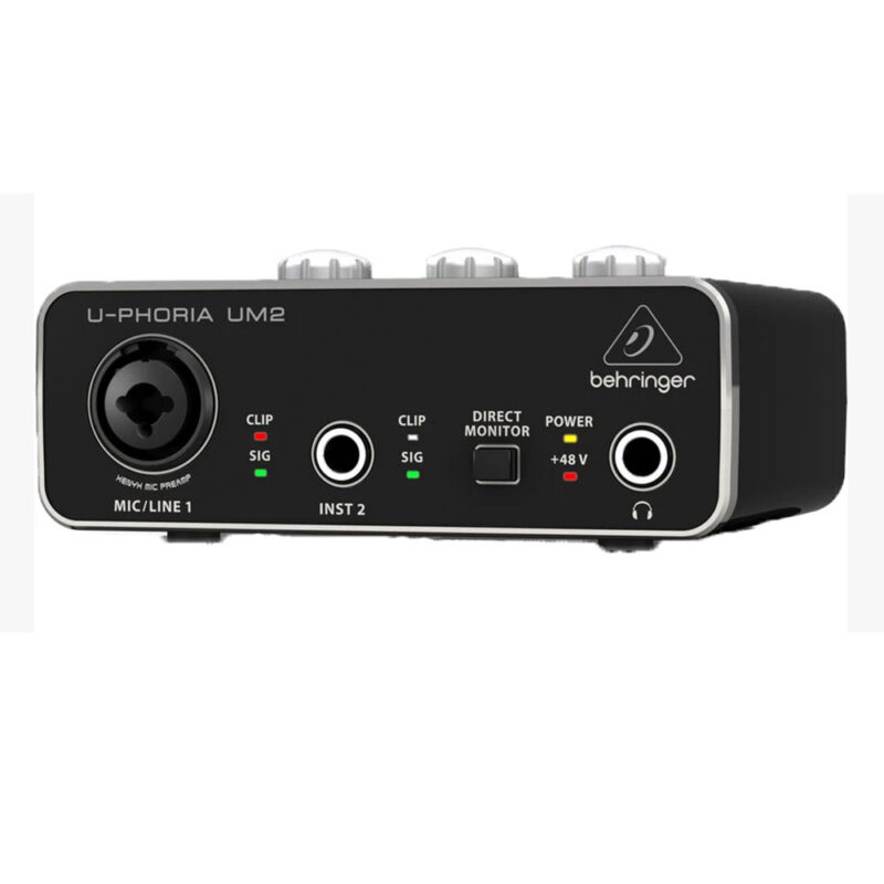 Behringer U-Phoria UM2 Audiophile 2×2 USB Audio Interface