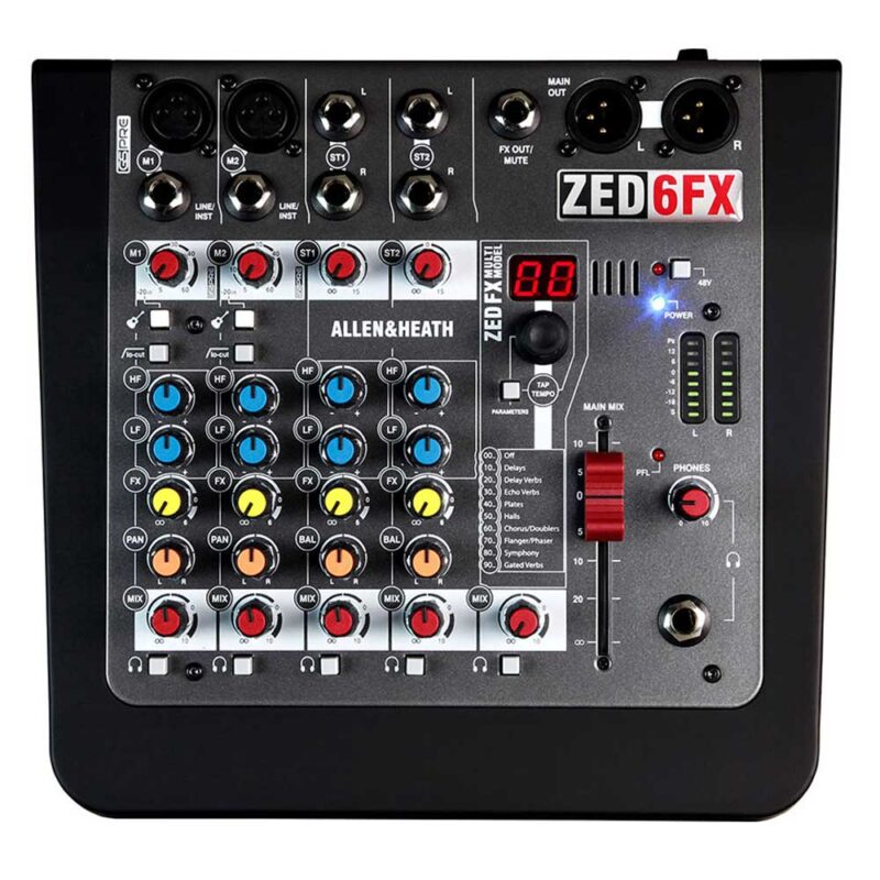 Allen & Heath ZEDi6 FX Compact 6 Input Analogue Mixer