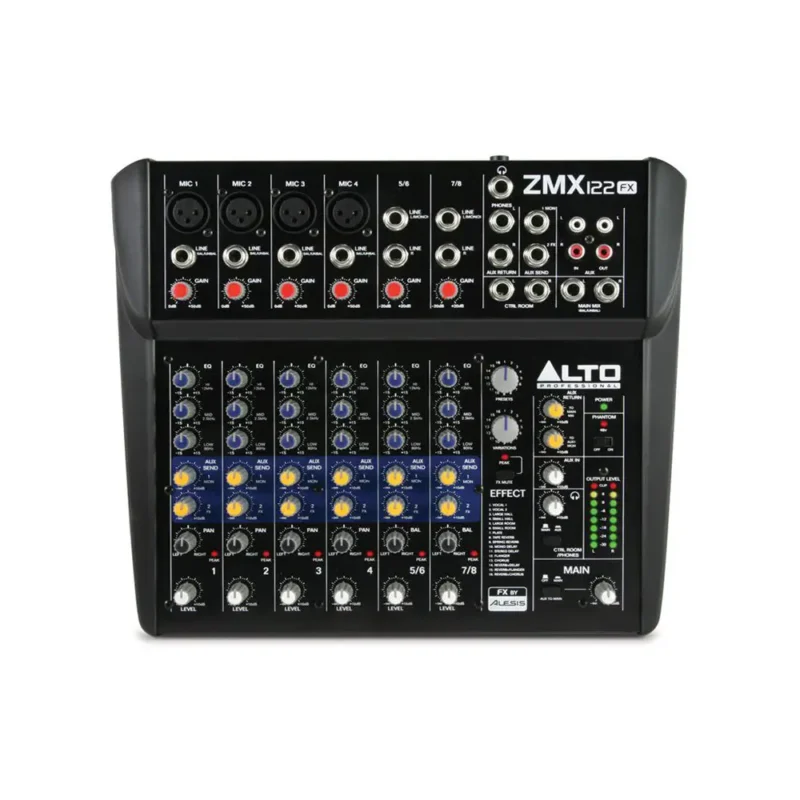 Alto ZMX122FXX220 8 Channel Mixer Top