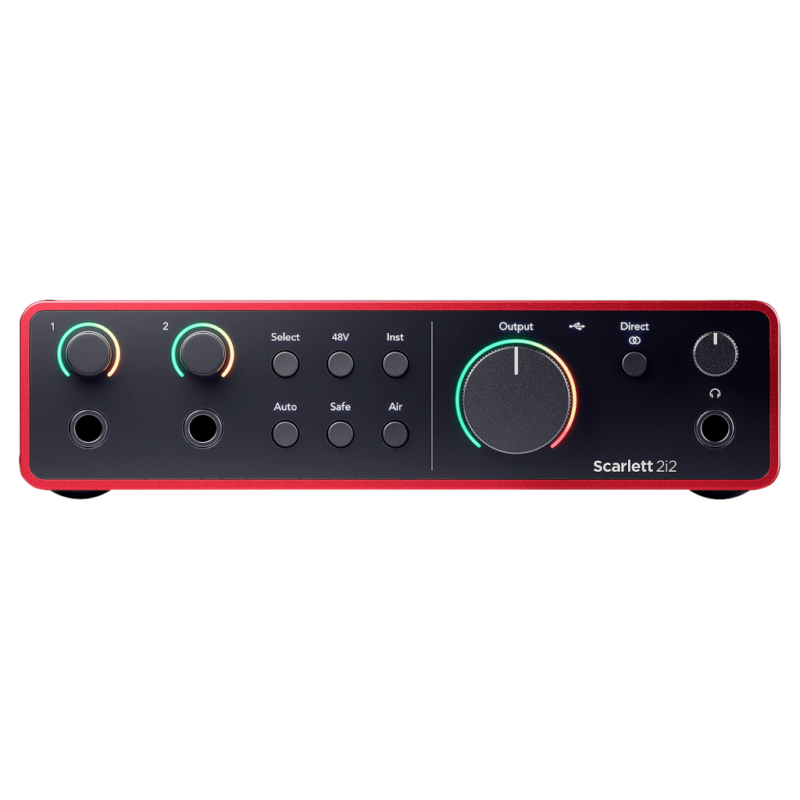 Focusrite Scarlett 2i2 Gen 4 2 Channel Audio Interface Front