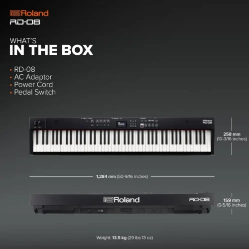 Roland RD08 88 Key Stage Piano-1